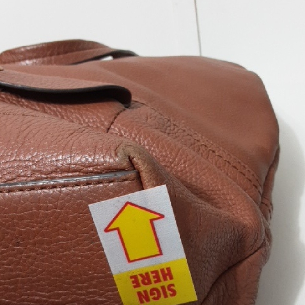 J. Crew Elegant Brown Leather Tote Bag - Picture 6 of 16